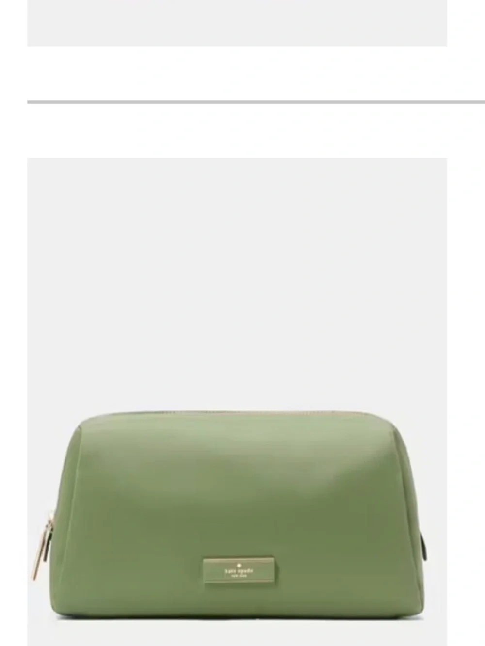 kate spade  Zip Cosmetic Case  Cedar Stand. NWT